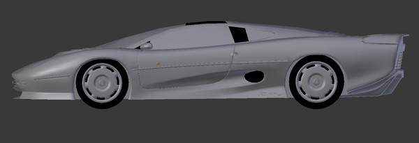 3d model xj 220 - Jaguar XJ 220 Low-Poly by Oscar Johansson